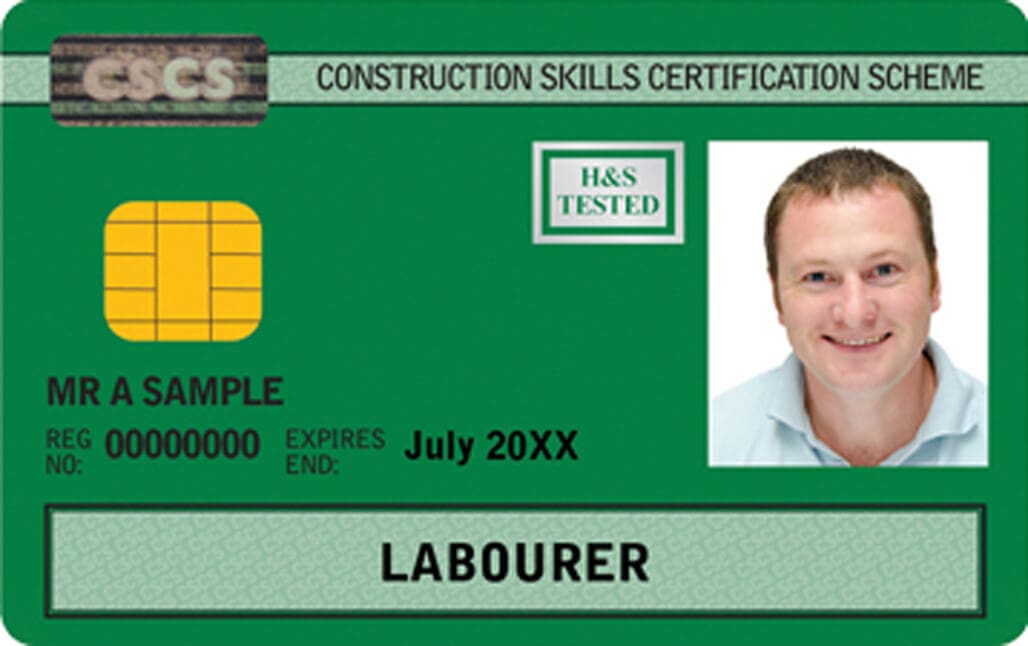 Green CSCS Labourer Card