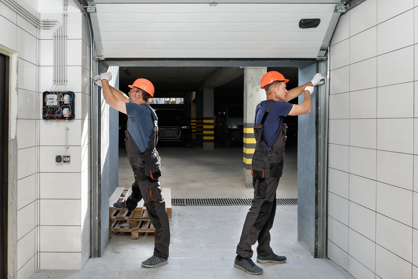 Roller Door Installers Adjusting Shutter Guides